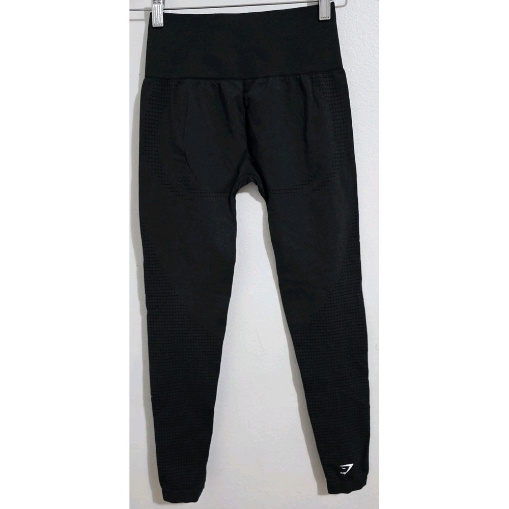 Gymshark Vital Seamless 2.0 Leggings High Rise Compression Smokey Gray Black Sm - Picture 2 of 4